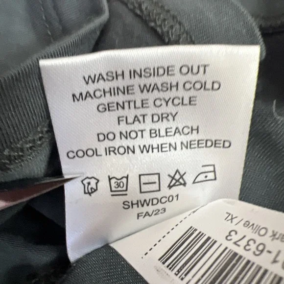 Quince Tencel Jersey Midi Wrap Dress Dark Olive Basic Sleeved XL Stretch NWT - Picture 8 of 8